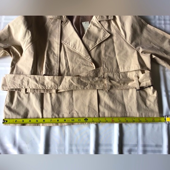 NEW tgla Cropped Trench Coat/Jacket - Picture 6 of 8